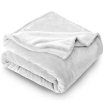 High Quality White Blank Ultra Plush Flannel Throw Blanket For Heat Press
