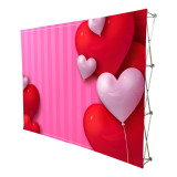 hot sale curved trade show custom banner stand foldable pop up display