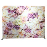 High quality Portable high resolution pop up aluminum tube straight photo booth tension fabric backdrop photography Stand