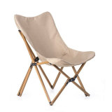 camping folding wood beach chair,foldable relax grain wooden camping chairs
