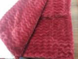 100% Polyester Puff Jacquard Blanket Fuzzy Warm Velvetee/Sherpa Blanket