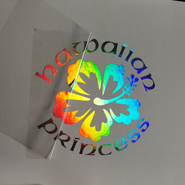 custom waterproof decorative rainbow car colour sticker cut out designs