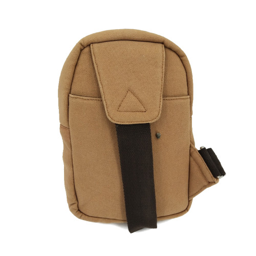 camping hiking custom logo Fashion canvas mens crossbody Chest pack Shoulder Sling Bag chest