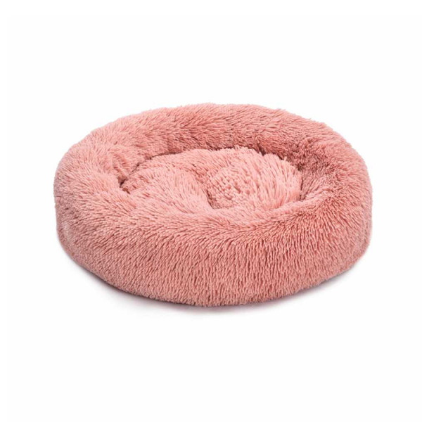 Long Faux Fur Fabric Dog Bed Pet Bed Fur Donut Cuddler Private Label Luxury Dog Bed