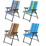 folding metal frame leisure chair,outdoor metal chairs with cushions