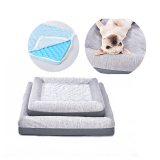 Summer Self-Cooling Washable Modern Pet Bed Detachable Soft Customizable Dog Cushion