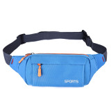 Custom logo acceptable wholesale fashion adjustable belt travel sport unisex canvas fanny pack waist bag