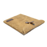 New batik fabric + genuine leather laptop case sleeve bag for 13 inch