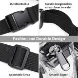 Custom Printed Waterproof Transparent Clear PVC Fanny Pack Waist Bag