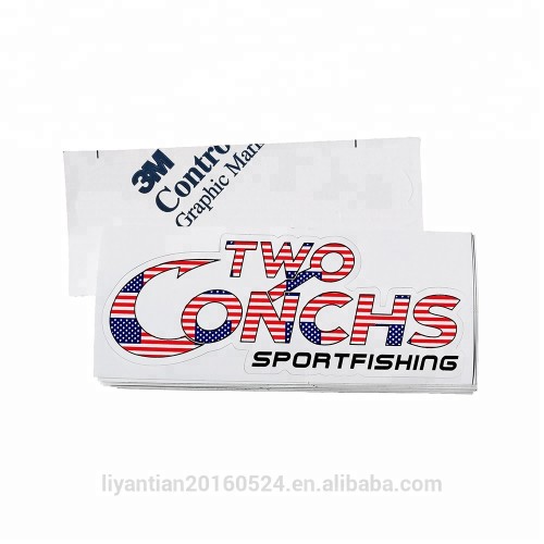 high quality diecut outdoor individually custom vinyl logo car adhesive sticker factory