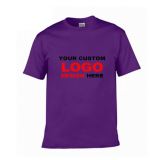 Promotional T Shirt 100% Cotton Tee Shirts Stylish O-neck T-shirt for Company Employees China Custom Printing Logo T Shirts