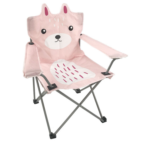 pink outdoor picnic foldable mini folding custom print beach chair children iron camping chair for kids