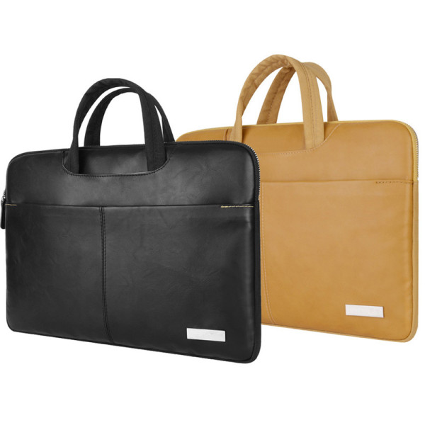 PU Leather Portable Laptop Bags 13'' 15'' High Quality Notebook Bags Business Style Sleeve Cases for Macbook OEM Protective