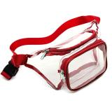 Custom Printed Waterproof Transparent Clear PVC Fanny Pack Waist Bag