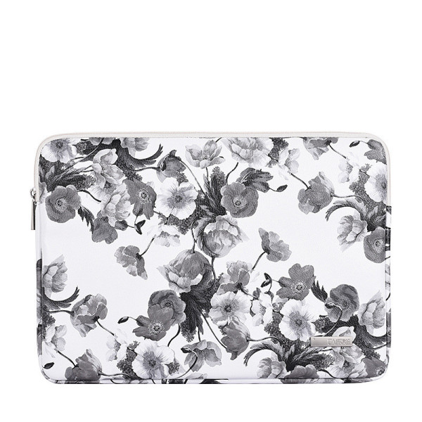 Laptop Sleeve 14inch Flower Printing Shock Resistant Notebook Protective Bag Carrying Case Compatible for 2020 MacBook 16inch