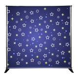 High quality printing fabric telescopic frame stand foldable photo booth backdrop