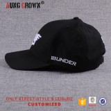Raised 6 panel 3D embroidery adjustable baseball cap wholesale