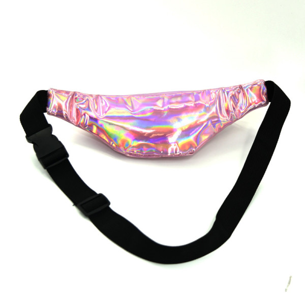New Arrival Fashion PVC Shiny Sport Outdoor Running Hiking Custom waist bag fanny pack waist bags