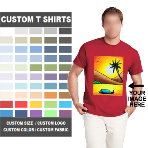 Custom Advertising Print On Demand Graphic Mens Running T-Shirt Custom Shirts T-Shirts Blank T Shirt