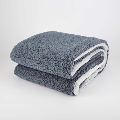 Microfiber Sherpa  Fleece Blanket Throw Size Super Soft Cozy Luxury Bed Blanket 2 Layer