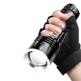 strong light flashlight telescopic focusing flashlight high-power bright concentrating long-range home XHP90 flashlight