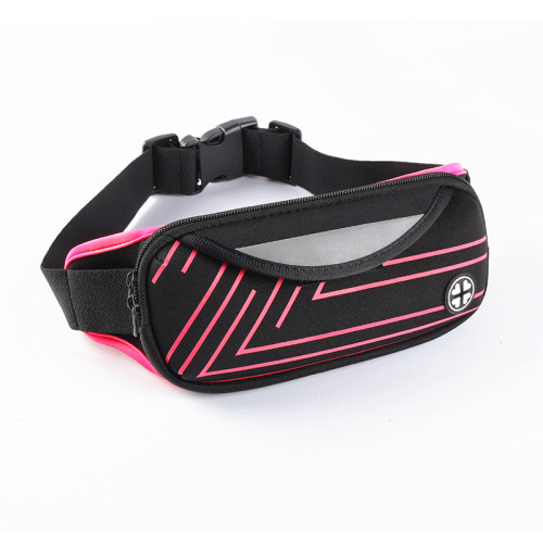 Hot selling waterproof sport running waist bag fashion fanny pack with earphone hole