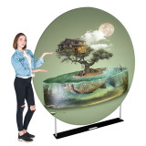 Circle Aluminum Tube Factory Direct Sale Cheap Flower Wall Christmas Photo Party Backdrop