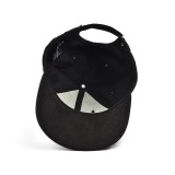 Custom 3d embroidery black suede baseball cap wholesale