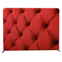 8ft Portable solid color custom logo printed tension fabric photobooth Studio backdrop