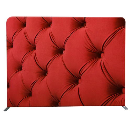 8ft Portable solid color custom logo printed tension fabric photobooth Studio backdrop