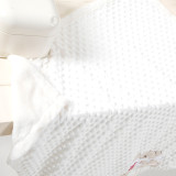Soft Dot Minky Newborn Baby Throw Blanket Gift for Girls and Boys
