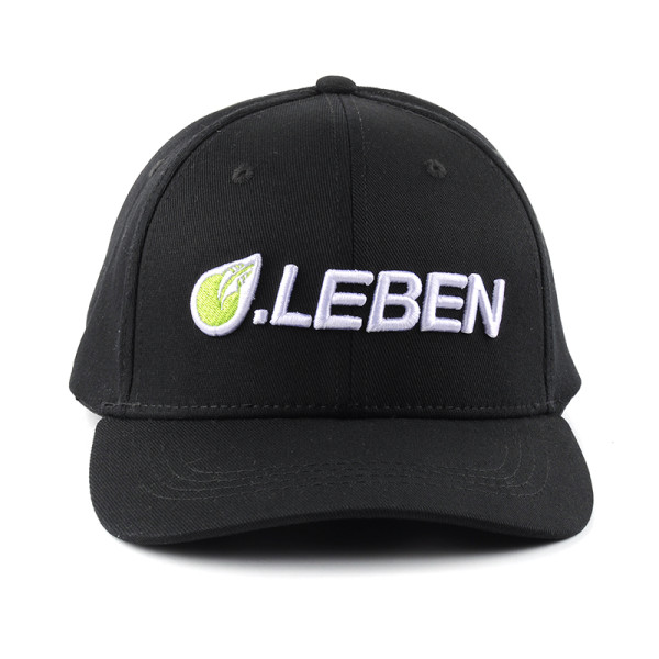 Custom Design Fitted Hemp 6 Panel Promotional Design Baseball Hat Wholesale