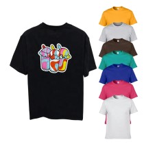 Low Moq Lightweight Full Color Logo Custom Shirt Printing