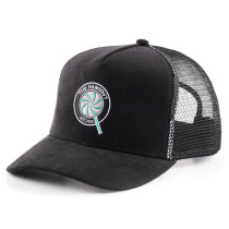 custom mesh suede patch logo trucker hats