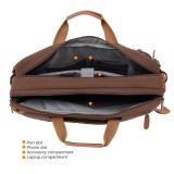 Custom Logo Multi-Functional Large Capacity Canvas Handle Shoulder Strap Laptop Bag for Business Travel