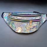 2020 hot sell New Brand Fashion  Zipper sport Women PVC Fanny pack Laser Waist Bag