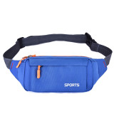 Custom logo acceptable wholesale fashion adjustable belt travel sport unisex canvas fanny pack waist bag