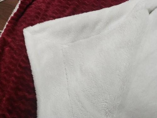 100% Polyester Puff Jacquard Blanket Fuzzy Warm Velvetee/Sherpa Blanket