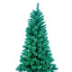 6ft 7ft 8ft 9ft Pre-Lit Hinged Pine Needle Tree Artificial Alpine Slim Pencil Christmas Tree Holiday