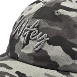 Camouflage 3d embroidery sports cap 6 panel dad hats