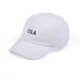Wholesale fashion custom logo embroidery soft baseball cap unstructured 6 panel dad cap and hat