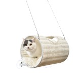 Home Style Rattan Cat Furniture Breathable Lightweigt Cat Window Hanging Perch