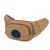 Multifunction Canvas Khaki Fashion Hiking Running Waist Bag Men Organizer Fanny Pack Gym Sport Runner Waist Pack Bag
