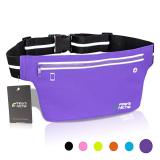 Reflective invisible waist bag sport running belt waterproof fanny pack for cell phone waist