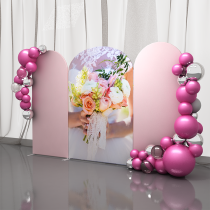 Event Wedding Backdrop Decoration custom background with logo for Party Wedding use