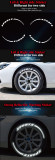 custom car 3D reflective alphabet wheel label tyre tire sticker letter