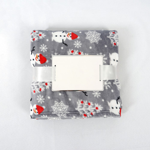 New product christmas warm flannel fleece throw blanket for gift