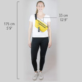 factory OEM custom logo running hiking cycling fanny pack black bum waist bag