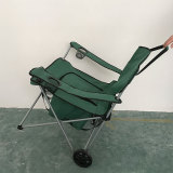 New Arrival outdoor furniture folding camping cooler chair with wheel