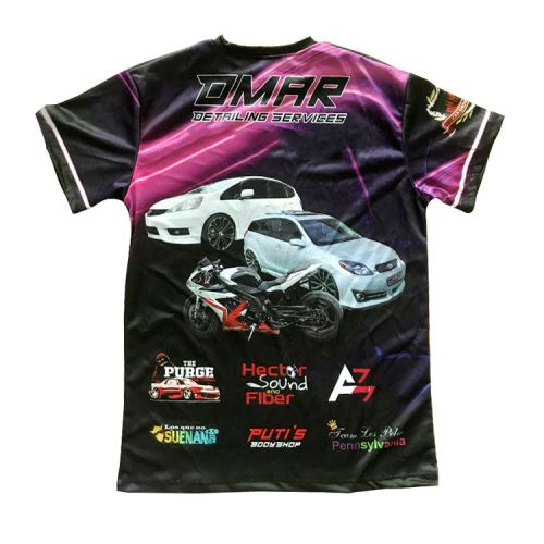 Tshirts  Custom Design 3D Quick Dry Sublimation Cotton Microfiber 2 Sided Front Back All Over Full Printing Sublimation T Shirt